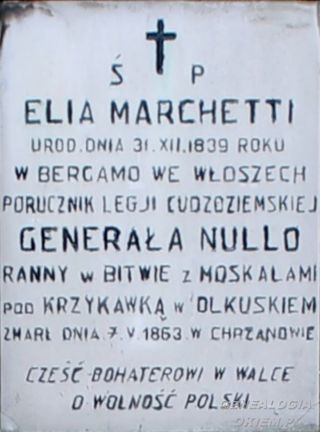 Zdjęcie powstańca styczniowego Elia Marchetti