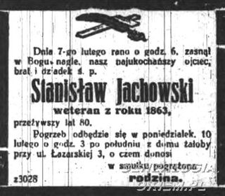 Zdjęcie powstańca styczniowego Stanisław Jachowski