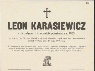 Zdjęcie powstańca styczniowego Leon Karasiewicz