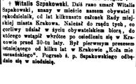 Szpakowski Witalis ( - 1900) 