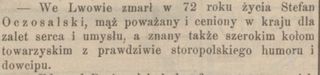 Zdjęcie powstańca styczniowego Stefan Oczosalski