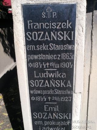Zdjęcie powstańca styczniowego Franciszek Sozański