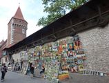 Kraków , mury obronne. Baszta Stolarska .