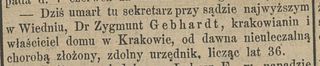 Zdjęcie powstańca styczniowego Zygmunt Gebhardt