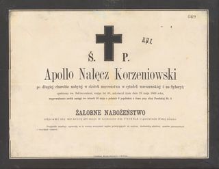 Zdjęcie powstańca styczniowego Apollo Korzeniowski