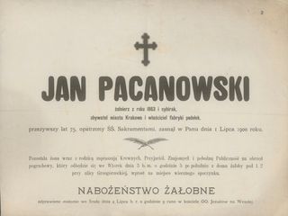 Zdjęcie powstańca styczniowego Jan Pacanowski