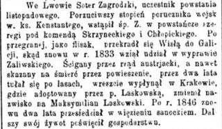 Zdjęcie powstańca styczniowego Soter Zagrodzki