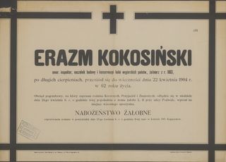 Zdjęcie powstańca styczniowego Erazm Kokosiński