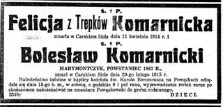 Zdjęcie powstańca styczniowego Bolesław Komarnicki
