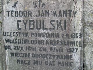 Zdjęcie powstańca styczniowego Teodor Jan Kanty Cybulski