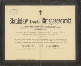 Zdjęcie powstańca styczniowego Stanisław Michał  Chrząszczewski