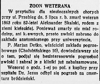 Zdjęcie powstańca styczniowego Aleksander Skalski