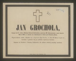 Zdjęcie powstańca styczniowego Jan Grochola