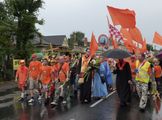 Kalisz. Pielgrzymka wracająca z Częstochowy .