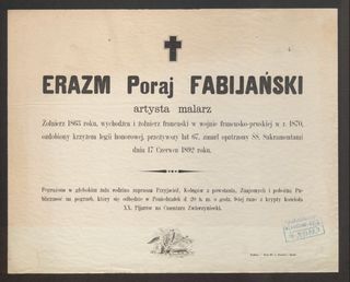 Zdjęcie powstańca styczniowego Erazm Fabijański