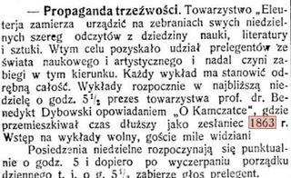 Zdjęcie powstańca styczniowego Benedykt Dybowski 