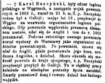Baczyński Karol ( - 1875)
