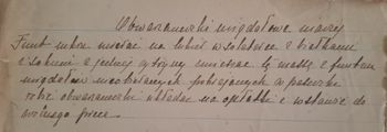 rękopis przepisu