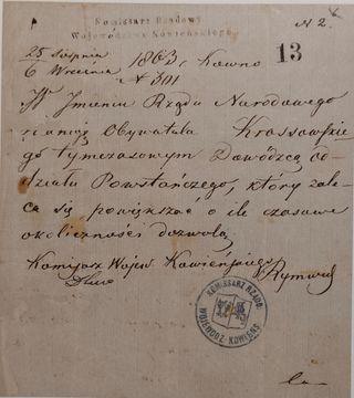 Zdjęcie powstańca styczniowego  Krassowski