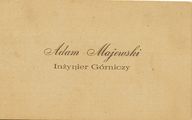 Adam Majewski - Inzynier Górniczy