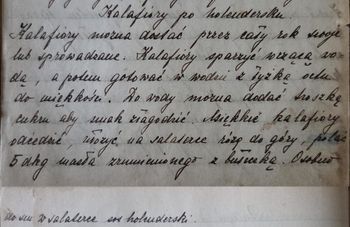 rękopis przepisu