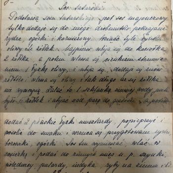 rękopis przepisu