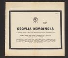 Dembińska Cecylia