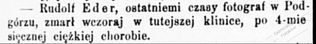 Zdjęcie powstańca styczniowego Rudolf Eder