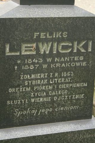 Zdjęcie powstańca styczniowego Feliks Lewicki