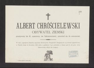 Zdjęcie powstańca styczniowego Albert Chróścielewski