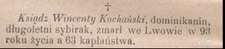 Zdjęcie powstańca styczniowego Wincenty Kochański