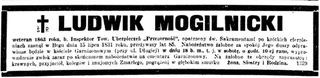 Zdjęcie powstańca styczniowego Ludwik Mogilnicki