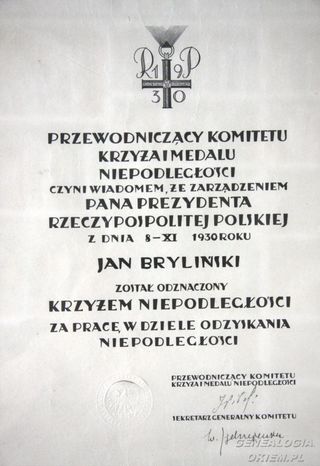 Zdjęcie powstańca styczniowego Jan Bryliński