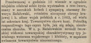 Zdjęcie powstańca styczniowego Seweryn Rafałowski