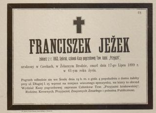 Zdjęcie powstańca styczniowego Franciszek  Ježek