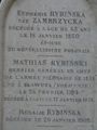 Zambrzycka Eufemia zam. Rybińska, Rybiński Maciej, Rybińska Rozalia