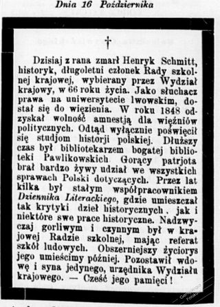 Zdjęcie powstańca styczniowego Henryk Schmitt