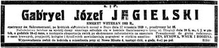 Zdjęcie powstańca styczniowego Gabriel Józef Jagielski