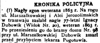 Zdjęcie powstańca styczniowego Ignacy Dubowik