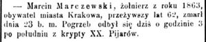 informacja o zgonie