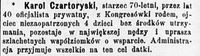 Prośba Karola Czartoryskiego