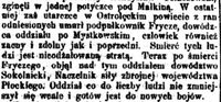 Informacja o śmierci Karola Frycze