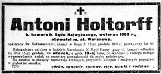 Zdjęcie powstańca styczniowego Antoni Holtorff