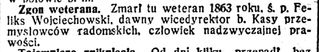 Zdjęcie powstańca styczniowego Feliks Wojciechowski
