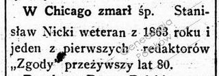 Zdjęcie powstańca styczniowego Stanisław Nicki