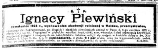Zdjęcie powstańca styczniowego Ignacy Plewiński