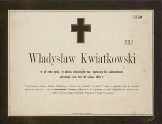 Zdjęcie powstańca styczniowego Władysław Kwiatkowski