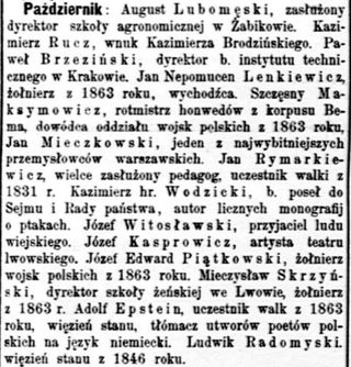 Zdjęcie powstańca styczniowego Józef Edward Piątkowski