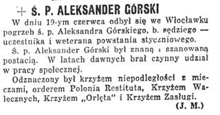Zdjęcie powstańca styczniowego Aleksander Górski