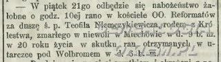 Zdjęcie powstańca styczniowego Teofil Niemczykiewicz